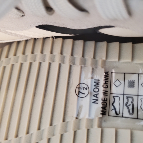 Stylish Nicole MIiller Cream and Black Sneakers - Picture 5 of 5